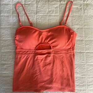 Time and Tru Coral Swim Top